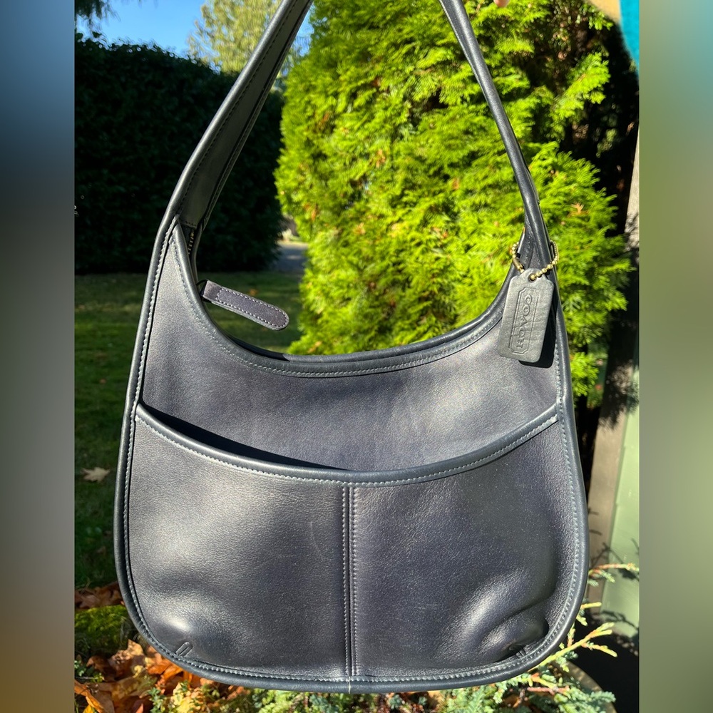Vintage Coach Ergo Pocket Zip 9033 Navy Blue - Picture 7 of 12